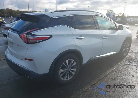 2016 Nissan Murano Sv z USA, uszkodzony, nr VIN 5N1AZ2MH2GN161254